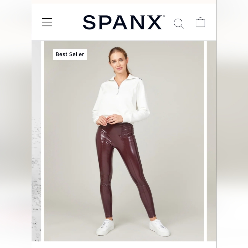 Spanx Faux Leather Leggings